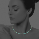 Star necklace turquoise hematite silver