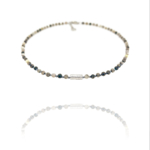 Stars necklace jasper picasso vermeil silver