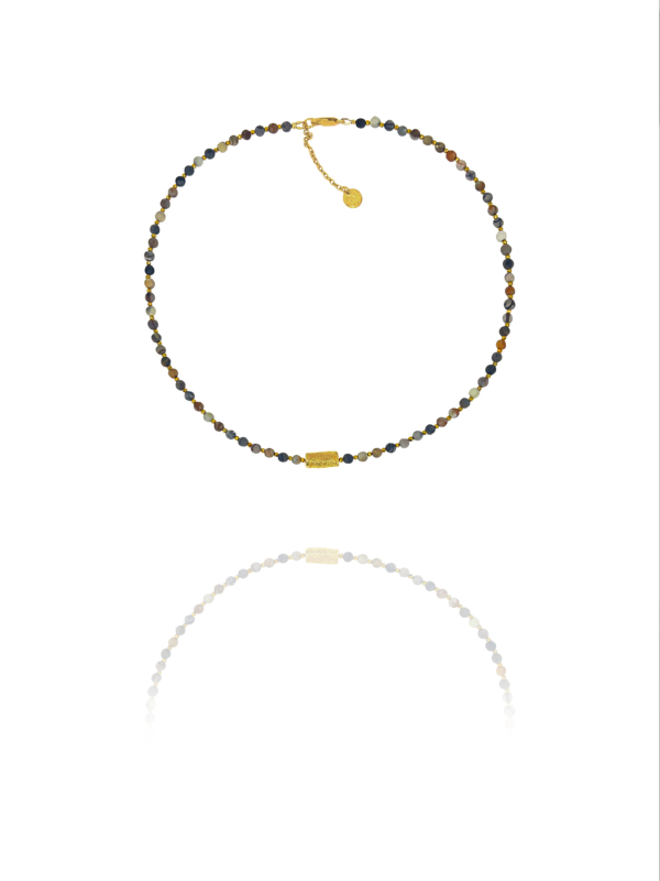 Stars Jasper Picasso Vermeil Necklace