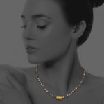 Stat necklace jasper picasso pyrite vermiel