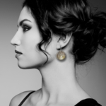 Assyrian tree of life Large earrings silver vermeil