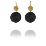 Coin lava earrings silver vermeil Coin lava earrings silver vermeil