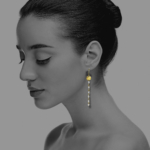 Coin old persian pearls earrings vermeil