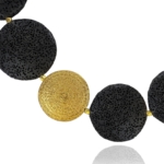 Dome lava necklace silver vermeil Dome lava necklace silver vermeil