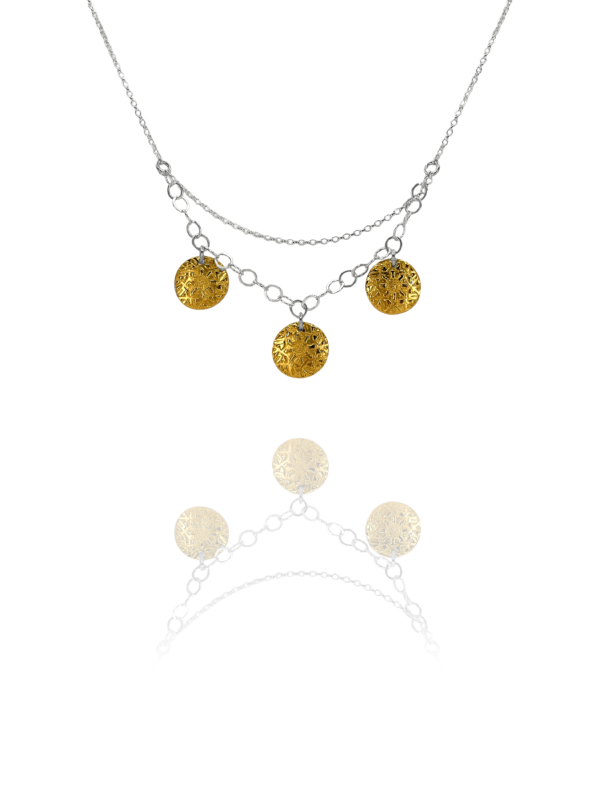 Domes and Chains Vermeil Necklace