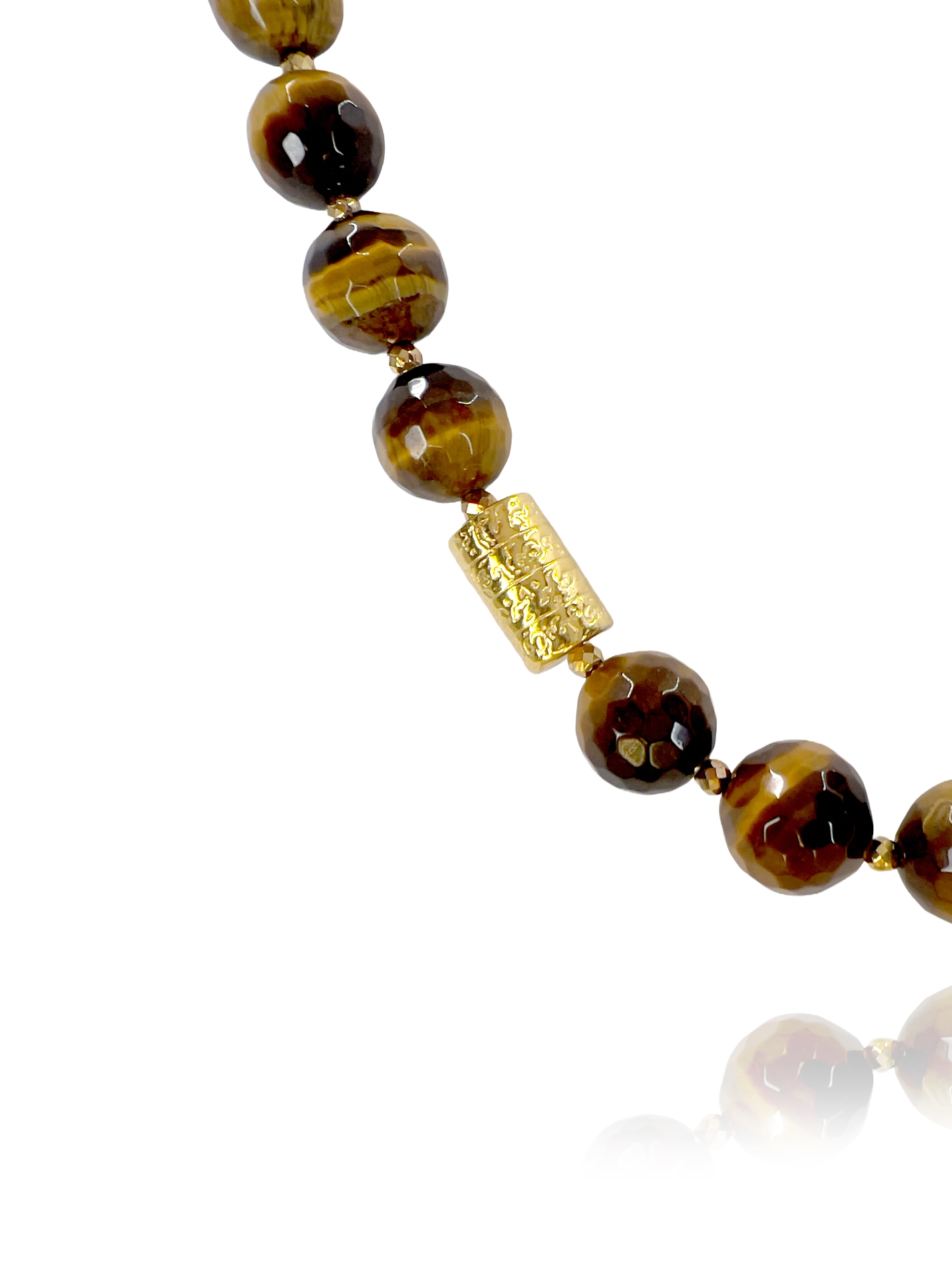 Hope necklace tiger eyes vermeil silver