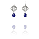 Nafisa earrings silver lapis