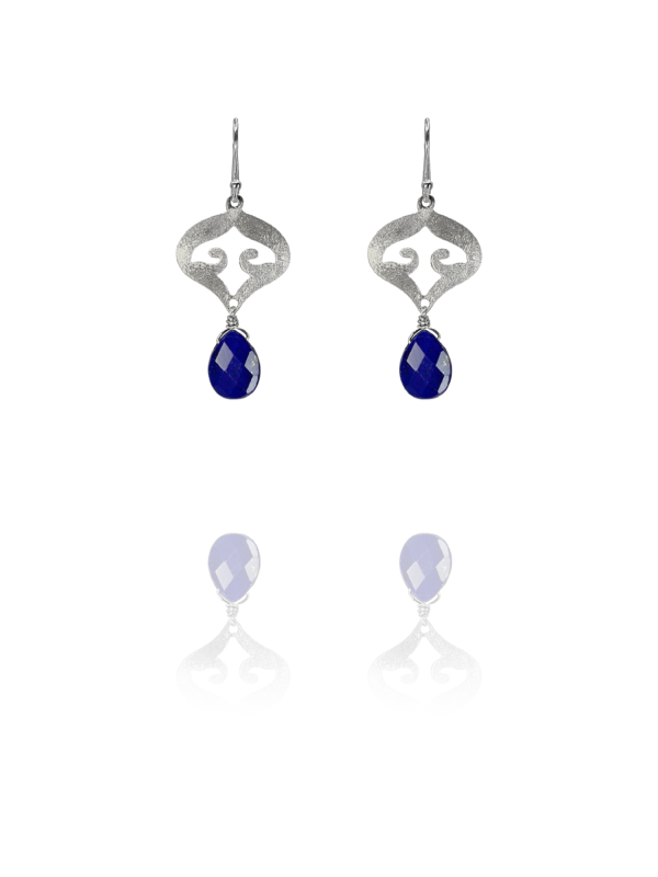 Nafisa Turkmen Lapis Silver Earrings