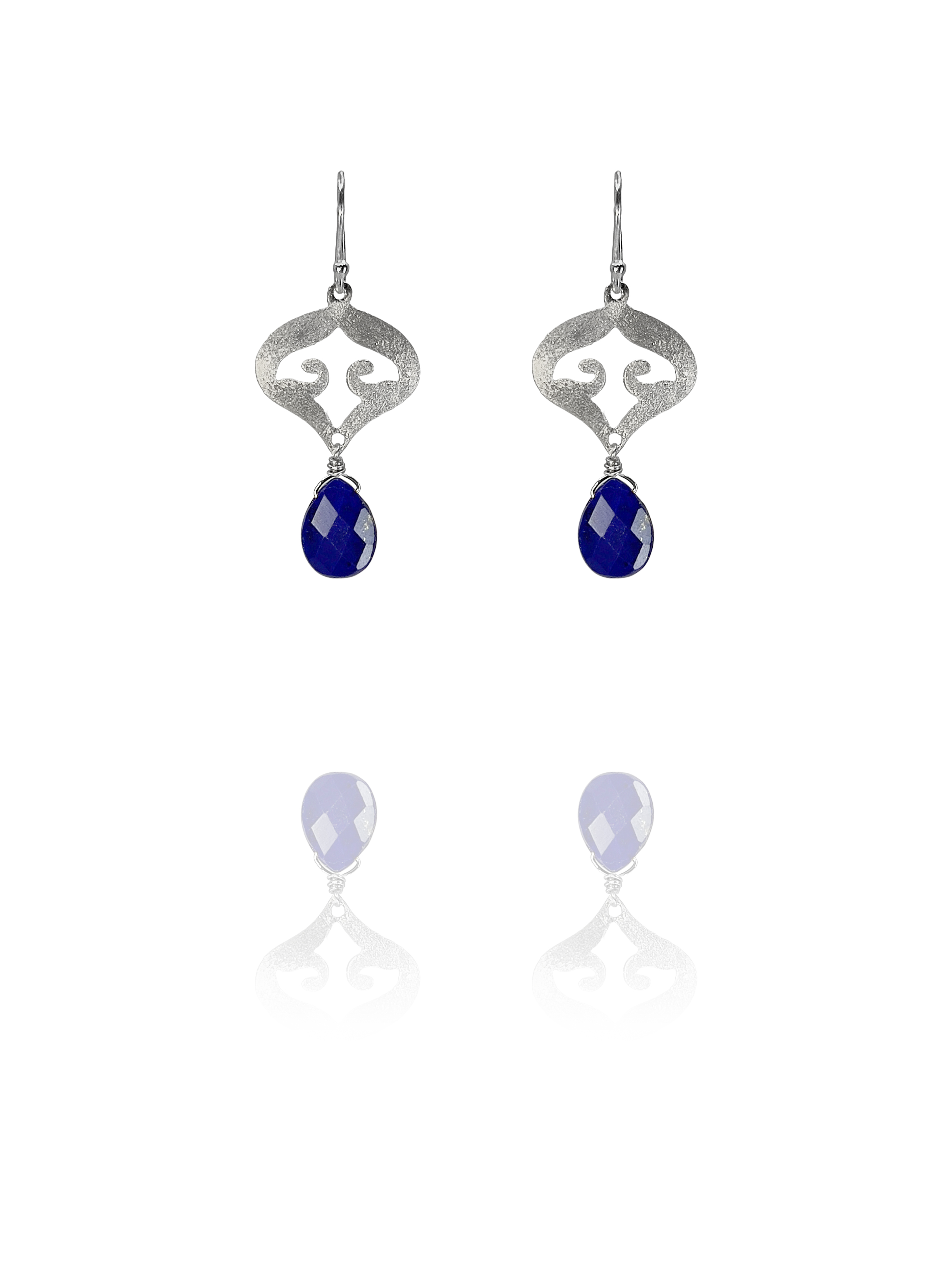 Nafisa earrings silver lapis