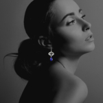 Nafisa earrings silver lapis