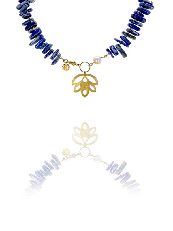 New Blossom Lapis Vermeil Necklace