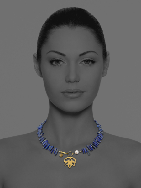 New Blossom Lapis Vermeil Necklace