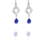 Nooria earrings silver lapis