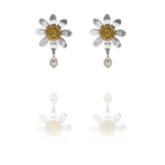 coin persian rosette pearl vermeil