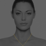 Mosaic Star small pendent necklace vermeil carnelian