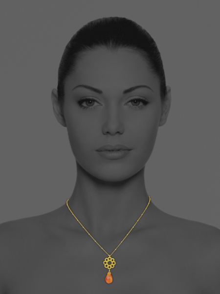 Mosaic Star Carnelian Small Pendent