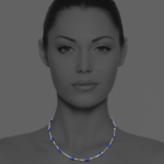 Star lapis pyrite hematite necklace