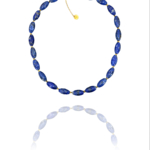 Star lapis pyrite vermeil necklace