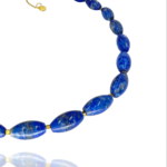 Star lapis pyrite vermeil necklace