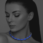 Star lapis pyrite vermeil necklace