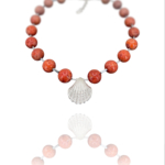 Stars seashell silver coral hematite