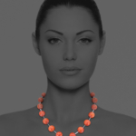 Stars seashell silver coral hematite