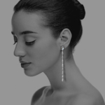 stars grey natural cultured pearl silver earrings