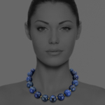 Star necklace lapis vermeil