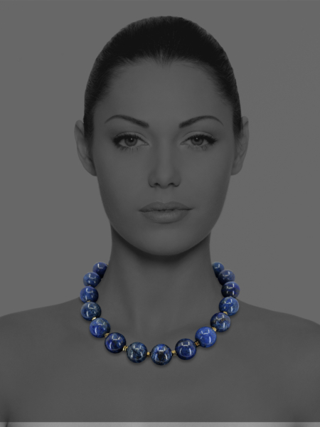 Stars Lapis Vermeil Necklace