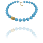 Star necklace turquoise vermeil Star necklace turquoise vermeil