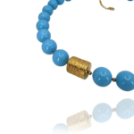 Star necklace turquoise vermeil