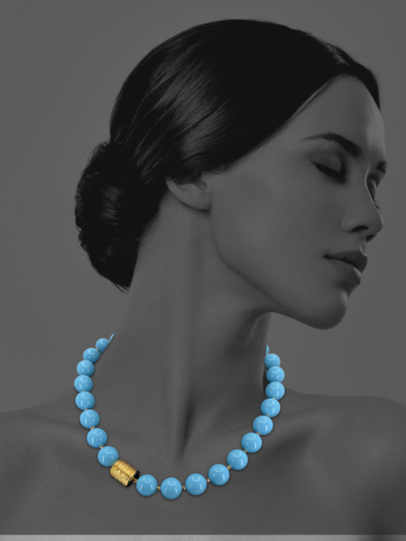 Stars turquoise Vermeil Necklace